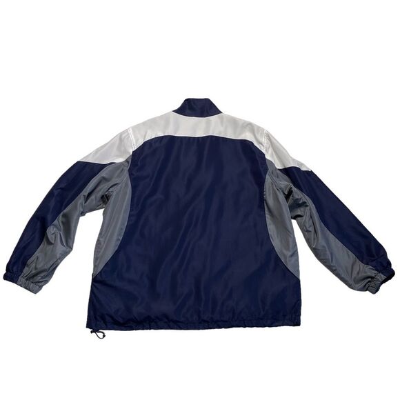 Vintage New England Patriots Windbreaker SI Edition Blue Gray White Sz XL - Picture 7 of 14